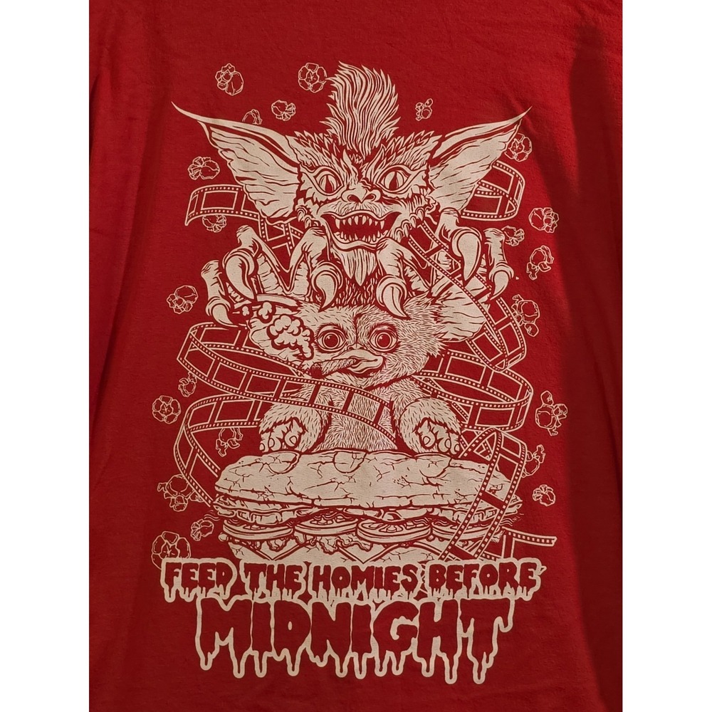 Cheba Hut Toasted Subs Gremlins Promo Long Sleeve Shirt Red 2XL XXL